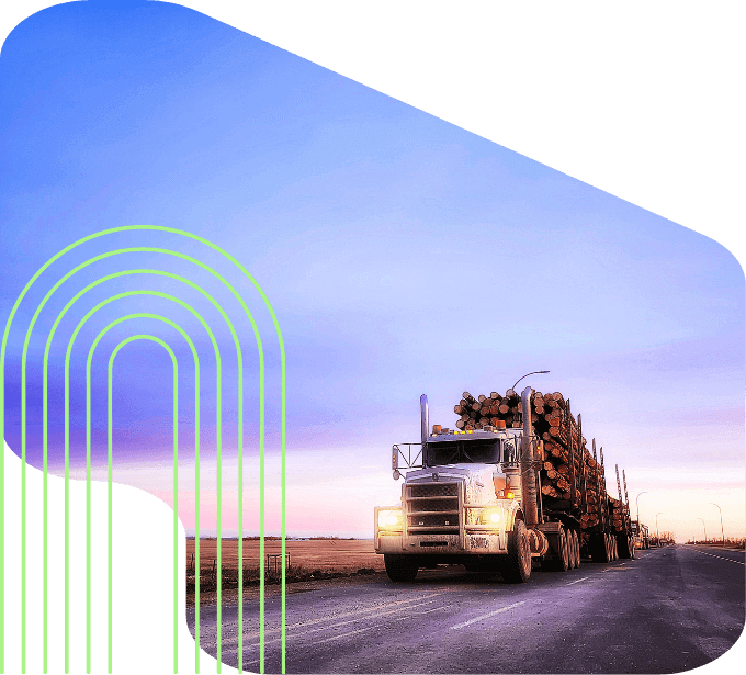 imagem caminhao de madeira carregado de eucalipto tratado eucatratus