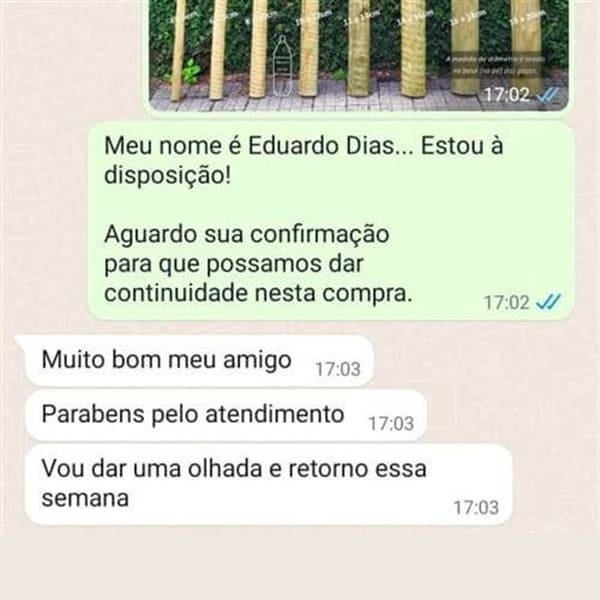 mensagem feedback cliente eucatratus