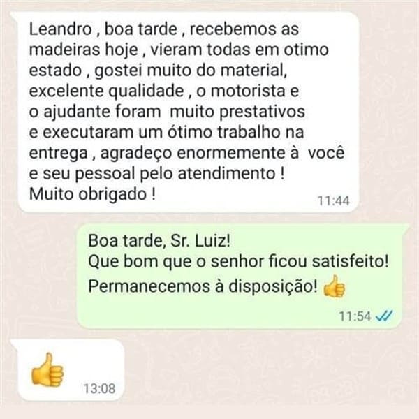 mensagem feedback cliente eucatratus