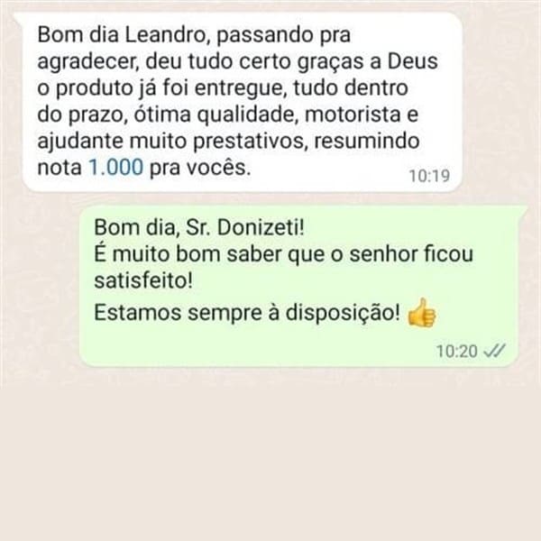 mensagem feedback cliente eucatratus